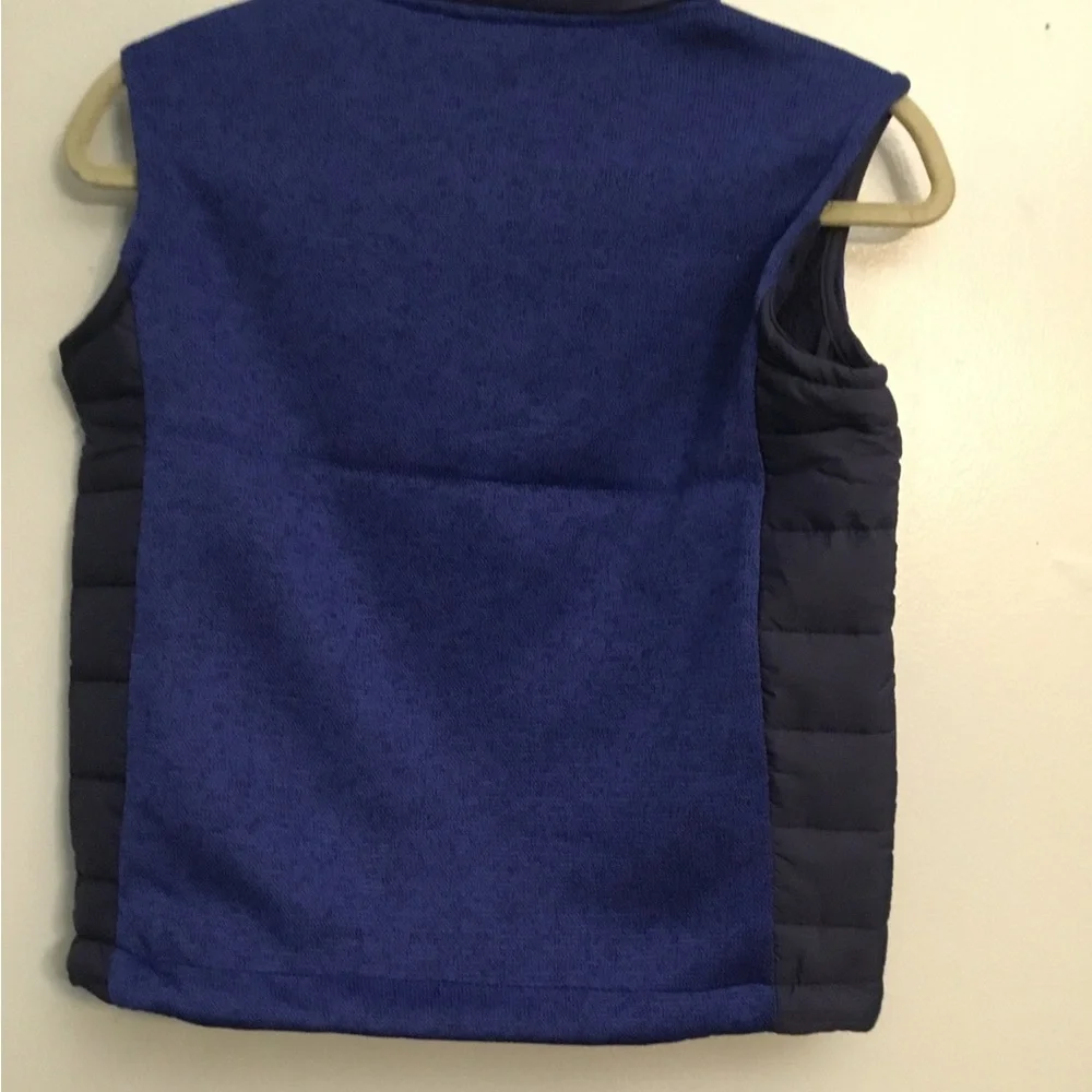 Free Country Blue and Black Vest with Orange Zipper